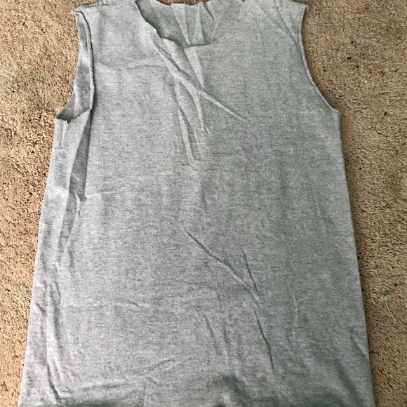 Basic Grey Muscle Tee - Picture 1 of 2